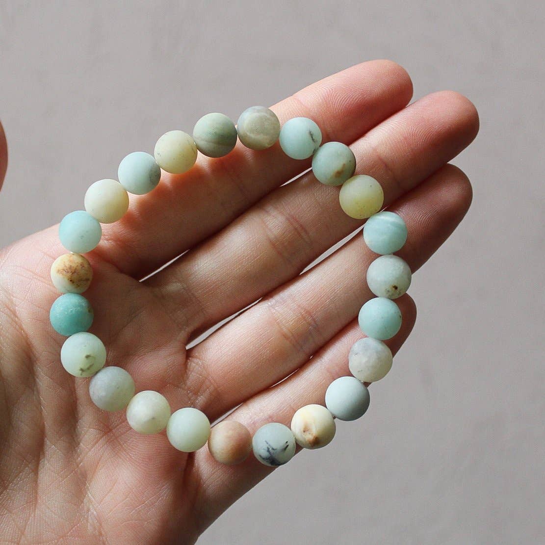 Amazonite Bracelet (Matte) 4mm/6mm/8mm - Crystals & Stones