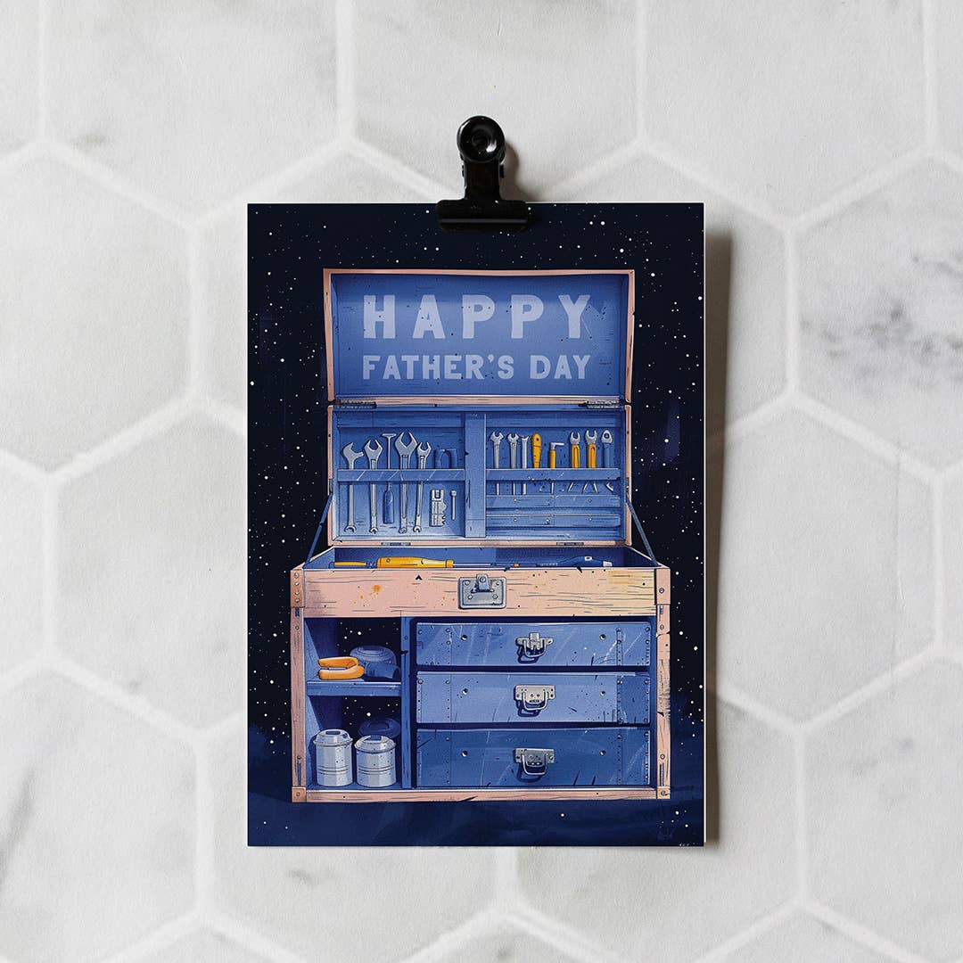 Happy Father's Day Toolbox | Father's Day Greeting Card