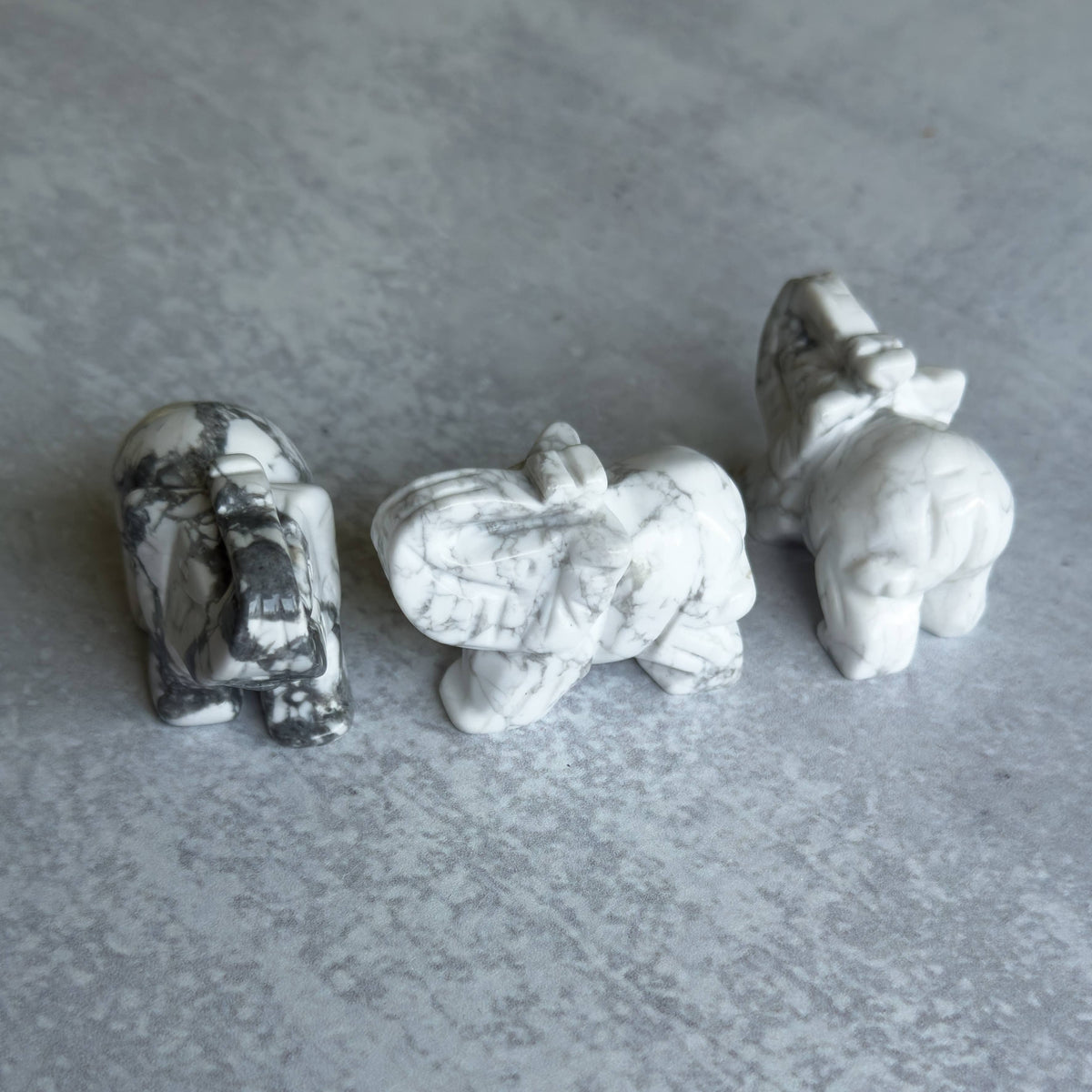 Hand-Carved Gemstone Animal | Elephant