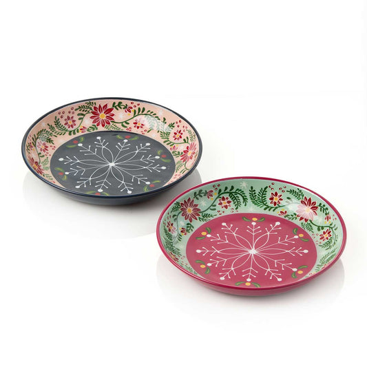 Festive Kashmiri Plates - Set of 2