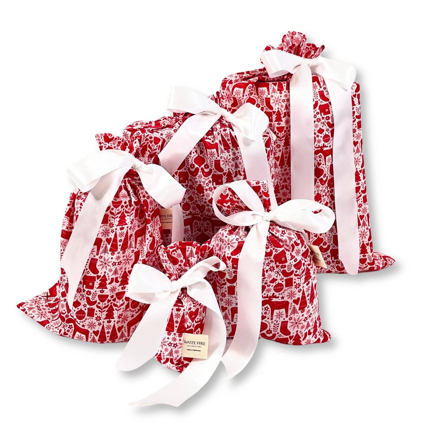 Scandi Rensdyr (Reusable Gift Bag Set)