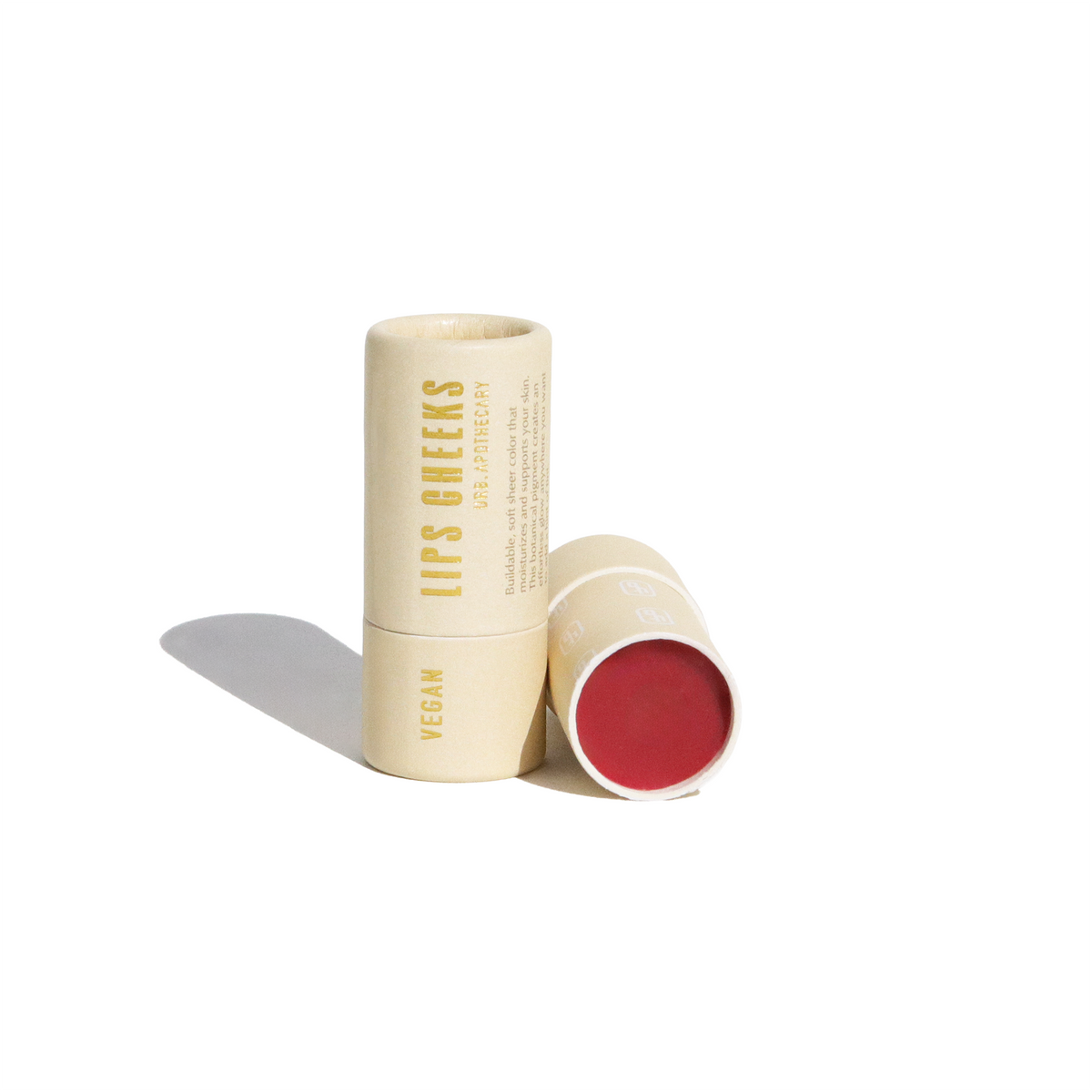 Lips Cheeks Tint - Biodegradable Tube, Vegan Wax