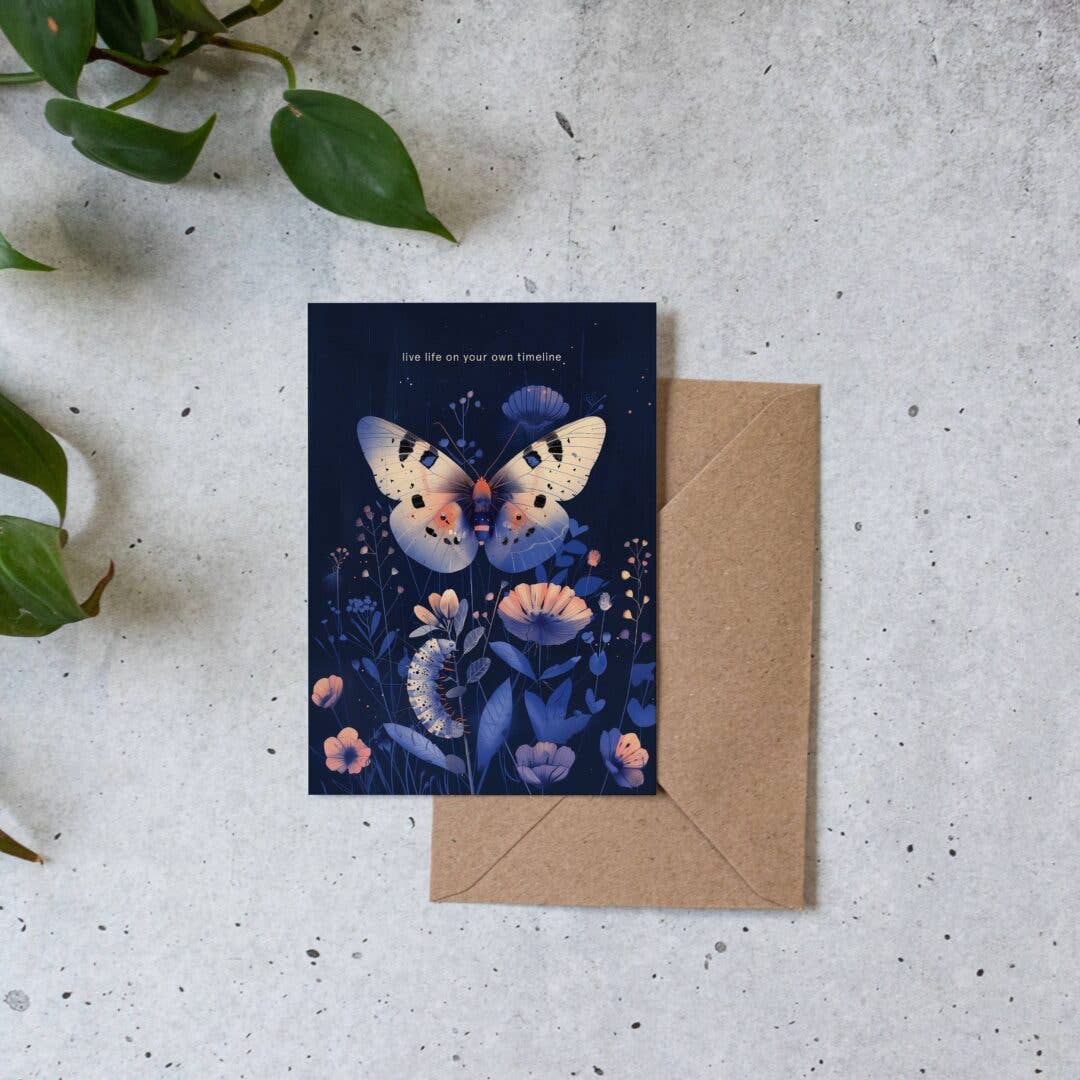 Live life on your own timeline | Encouragement Card