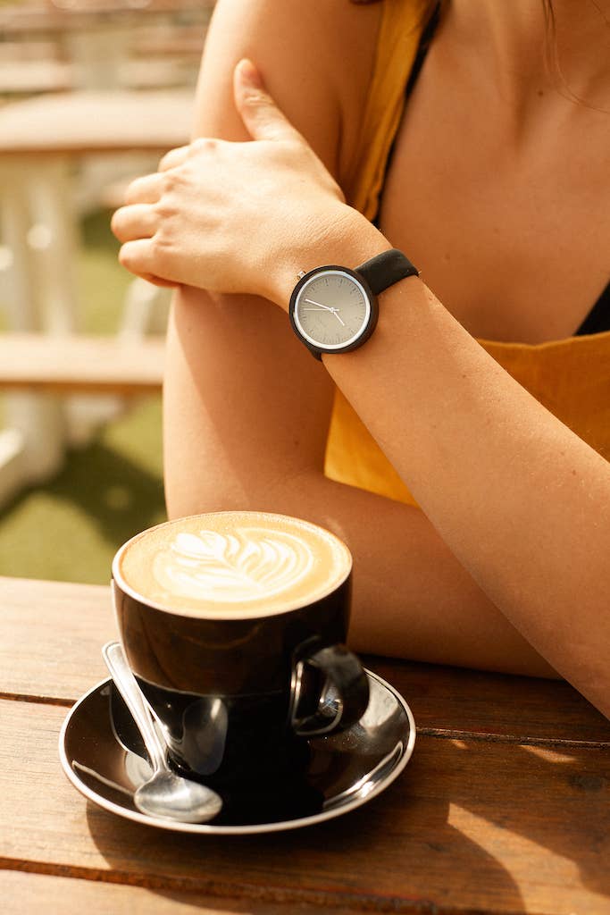 SOFIA | Wood watch for women | Vegan | Sustainable | Silver