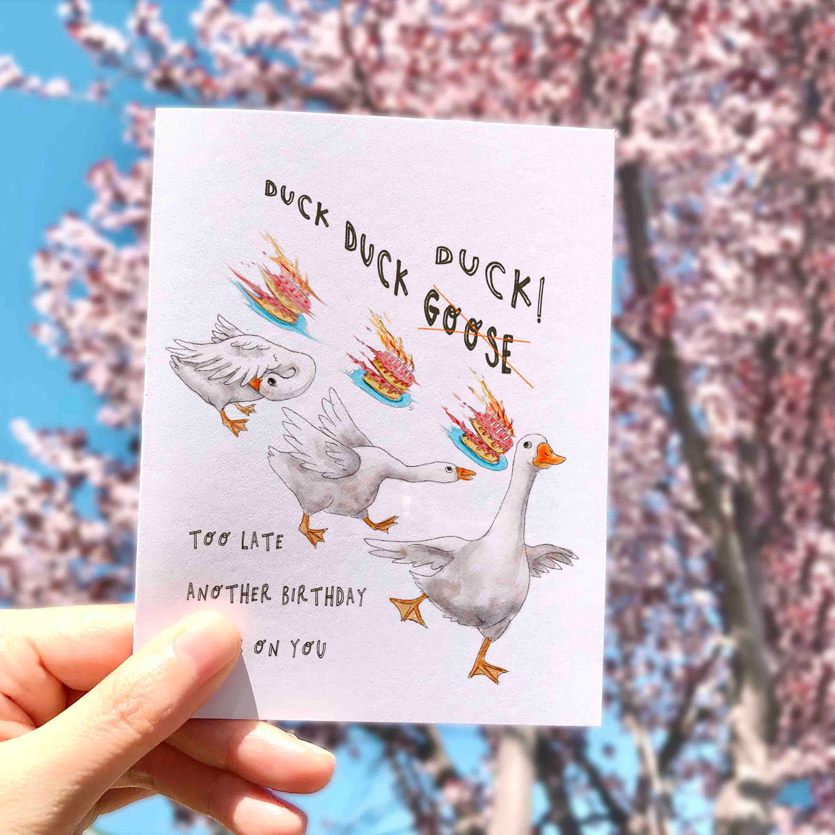 Duck Duck Goose - Funny Birthday Card
