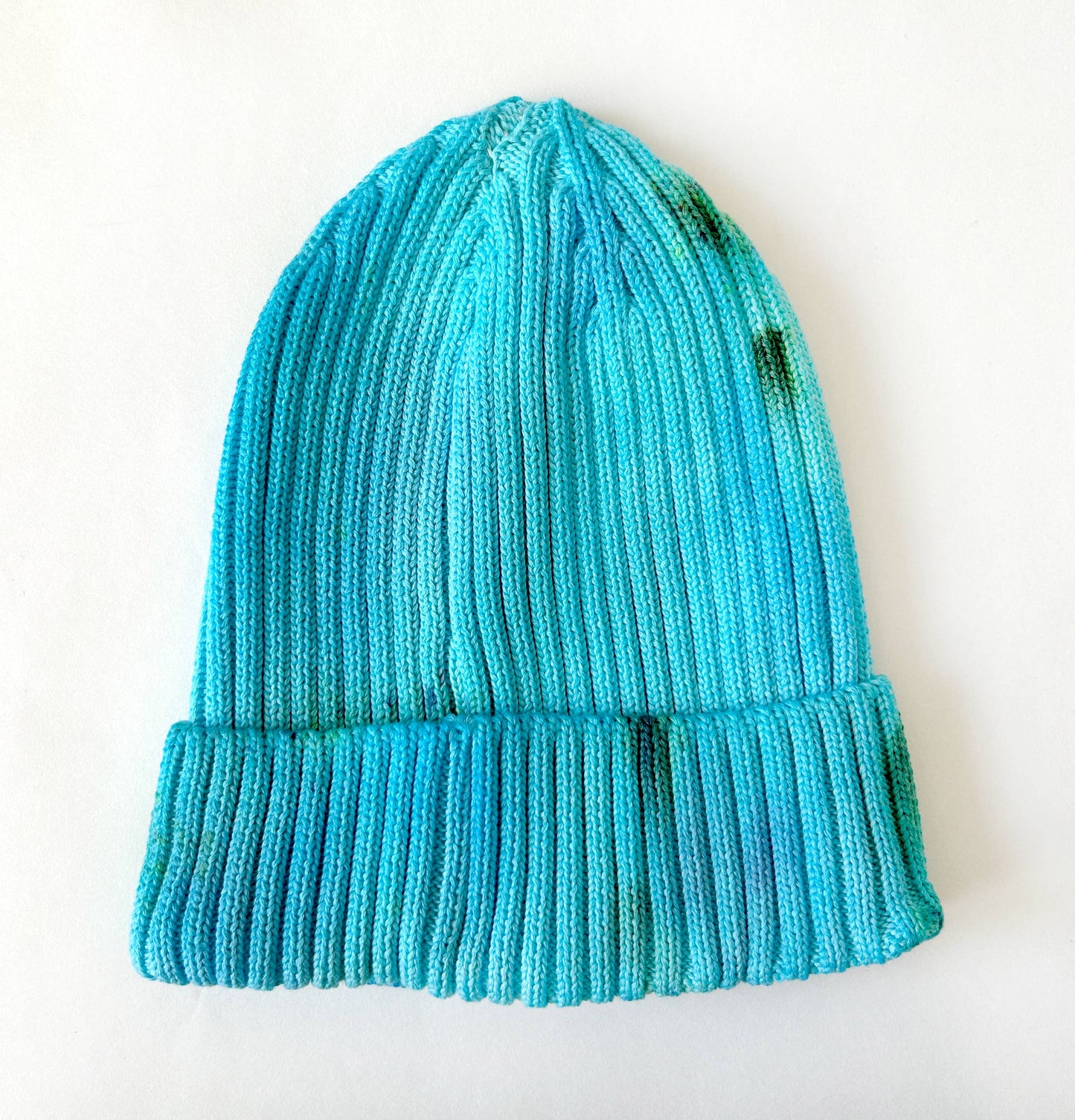 Aquamarine Hand-dyed Beanie Hat