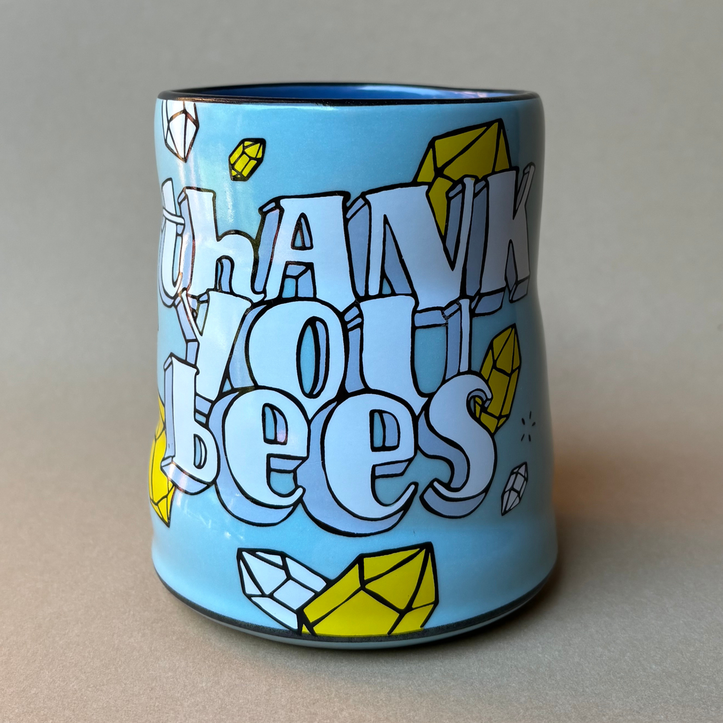 Thank You Bees Spark Cup - XLarge Ceramic Mug - Mother's Day