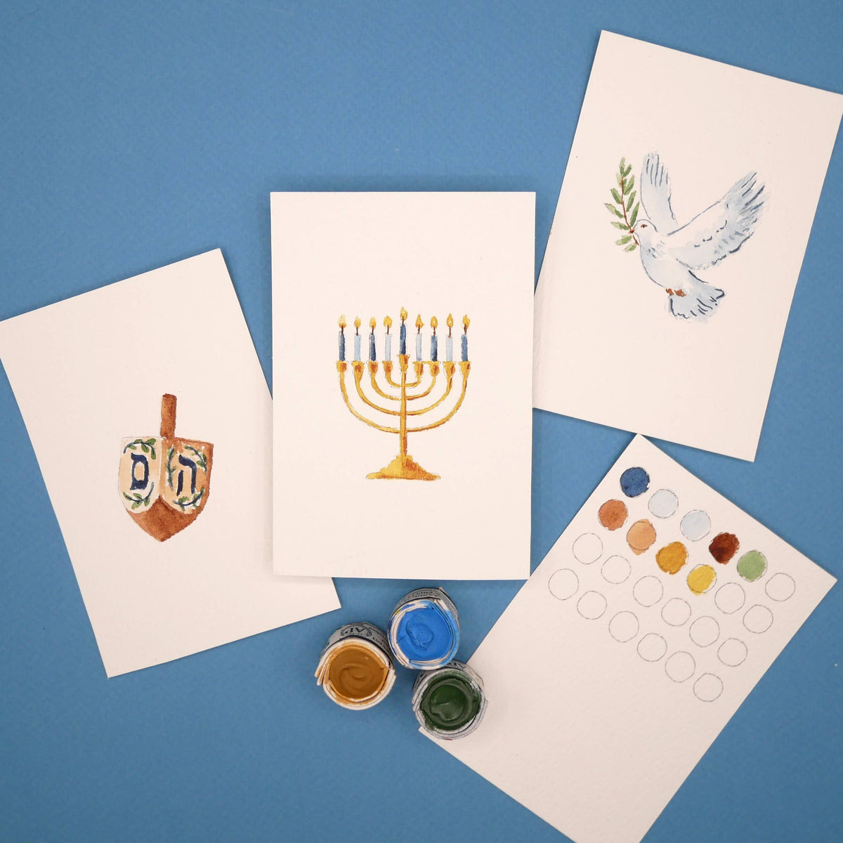 Mini Watercolor Kit: Hanukkah