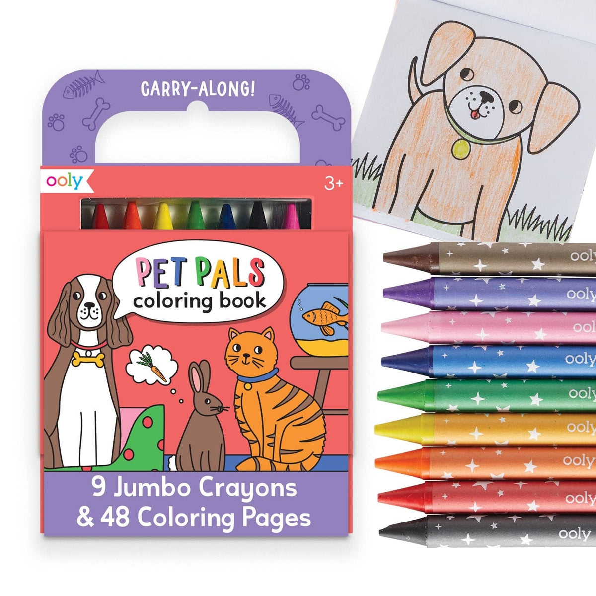 Carry-Along Coloring Book Set - Pet Pals