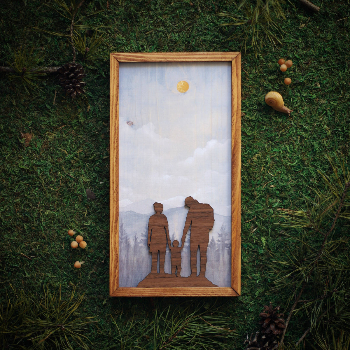 "Miles of Memories" Mixed Media Family-Themed Wall Art