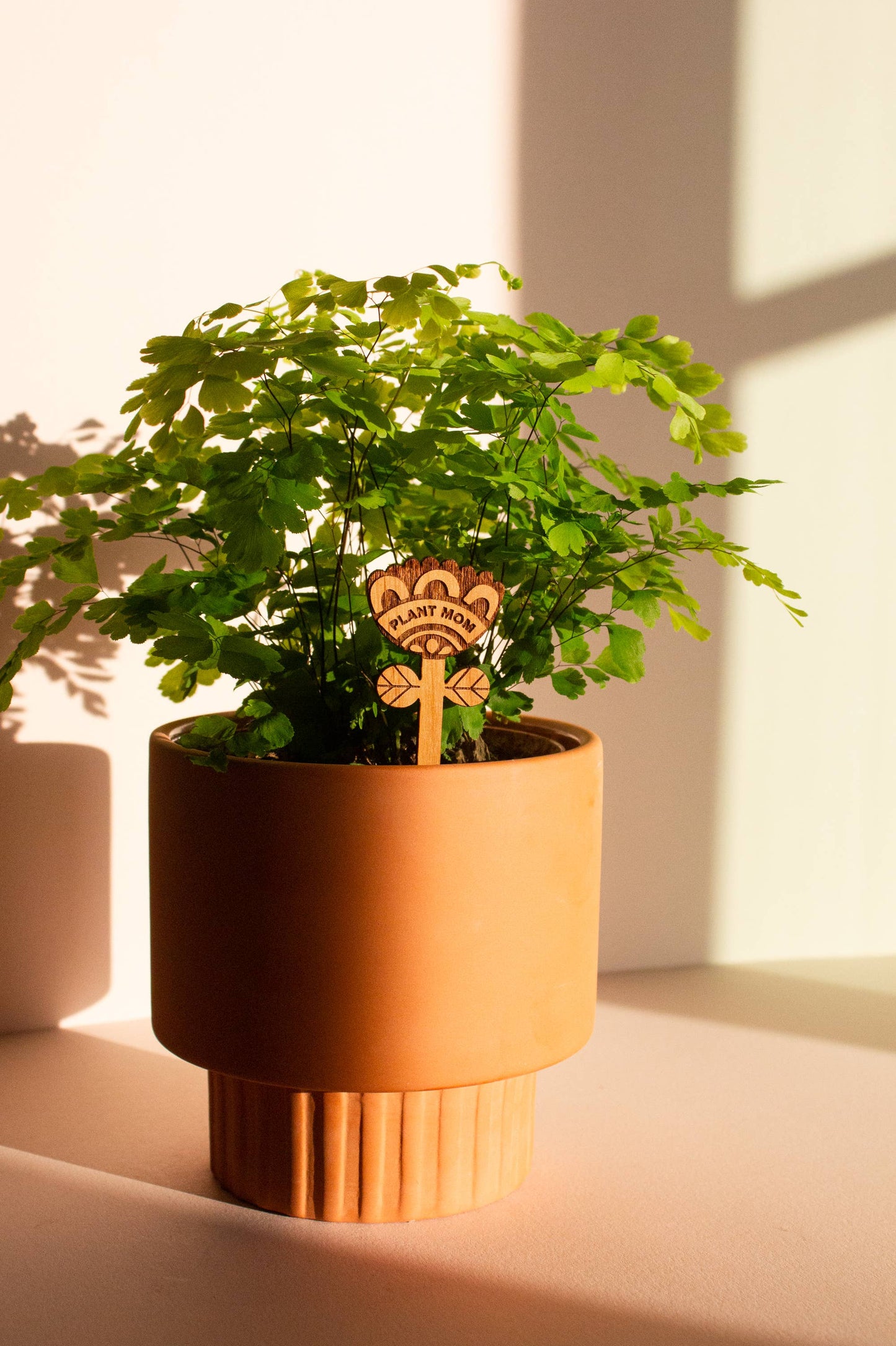 Plant Mom Flower Wood Plant Pick