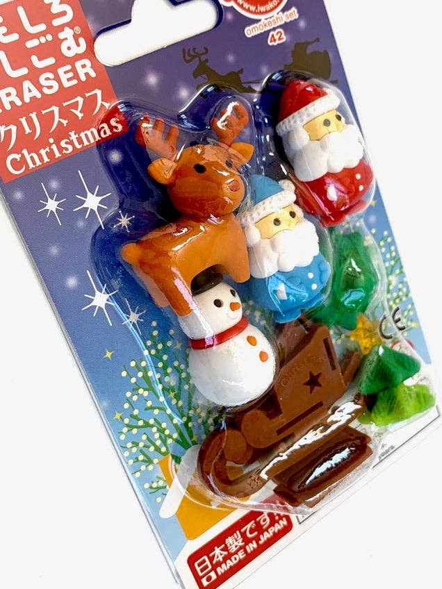 383041 Iwako Christmas Eraser Card