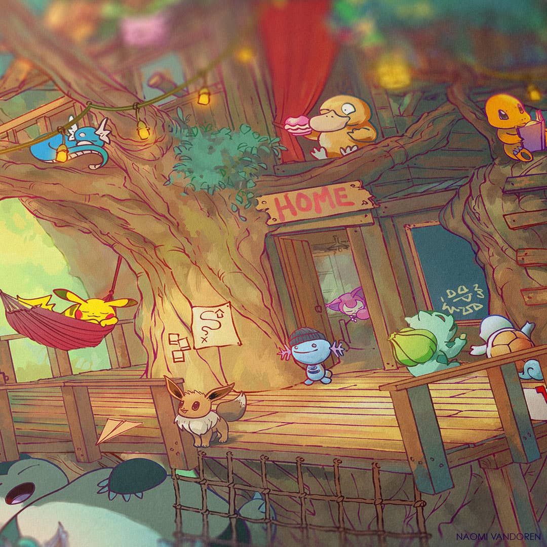 Pokemon Treehouse - Art Print