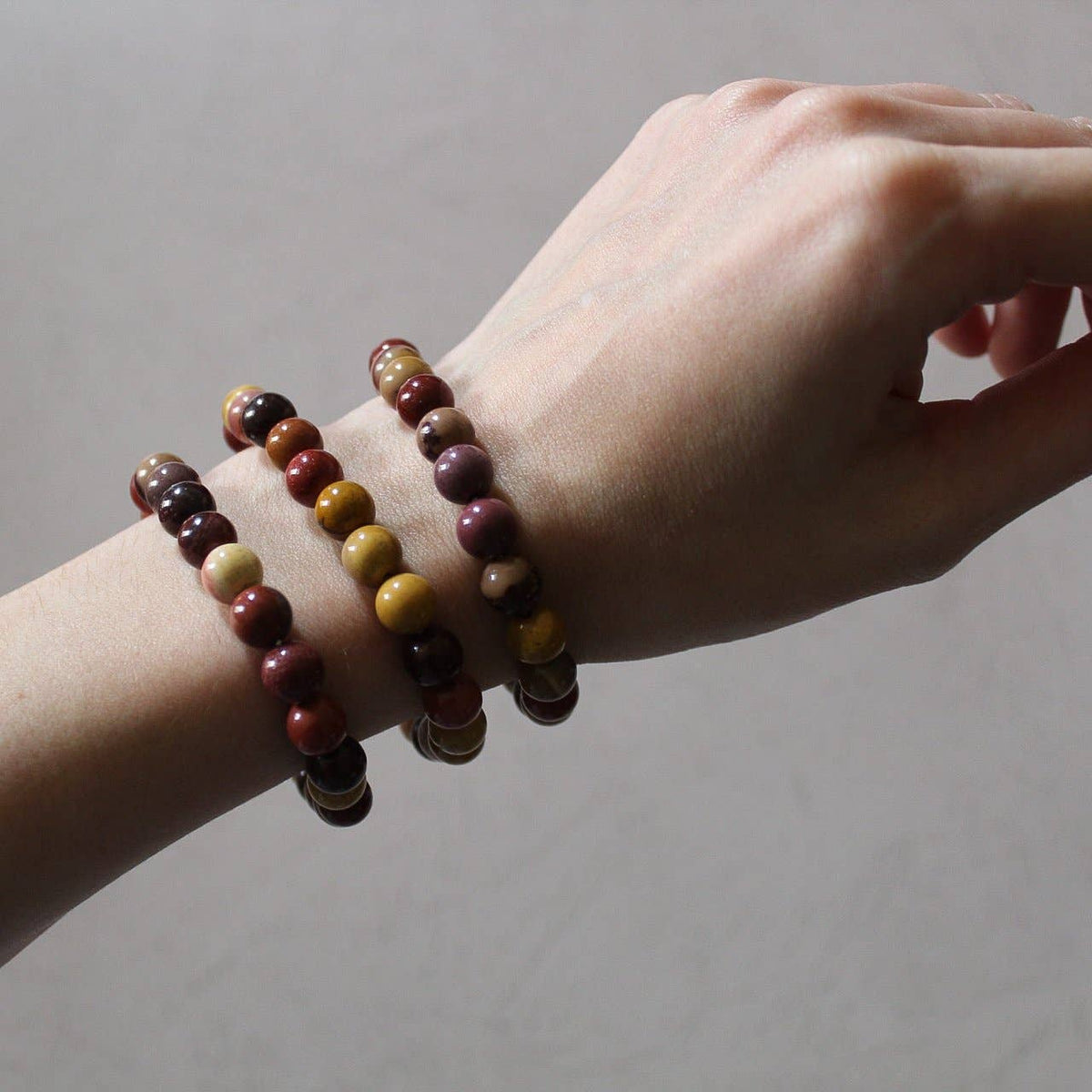 Mookaite Jasper Bracelet 8mm or 6mm - Crystals & Stones