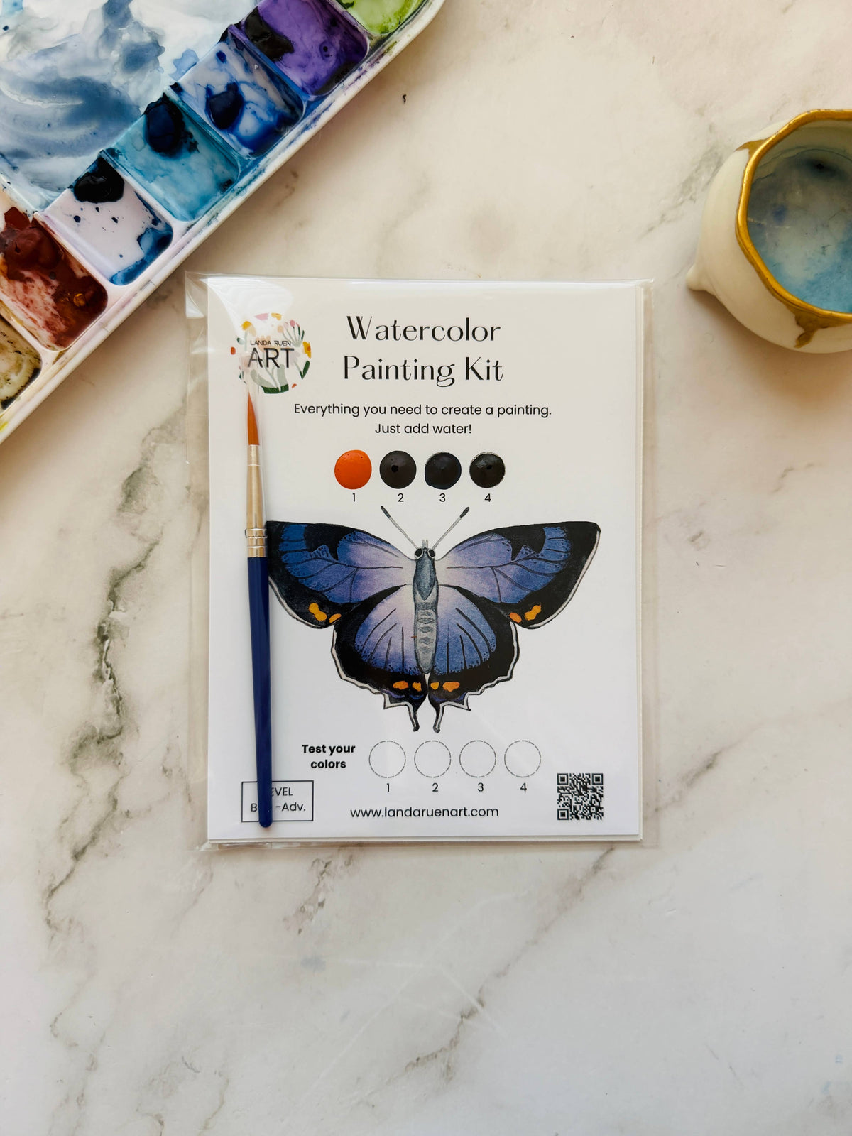 Colorado Hairstreak Butterfly Watercolor Kit