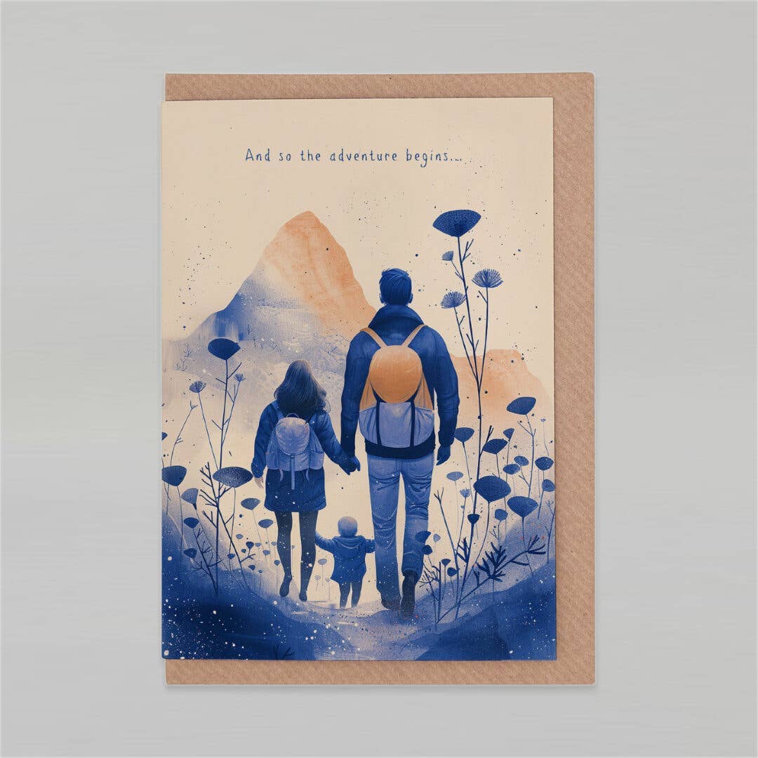 And so the adventure begins | New Baby Card | Gender Neutral