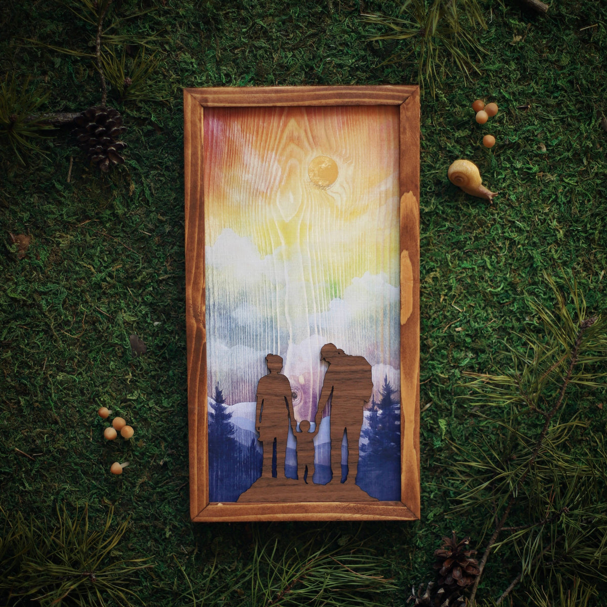 "Miles of Memories" Mixed Media Family-Themed Wall Art