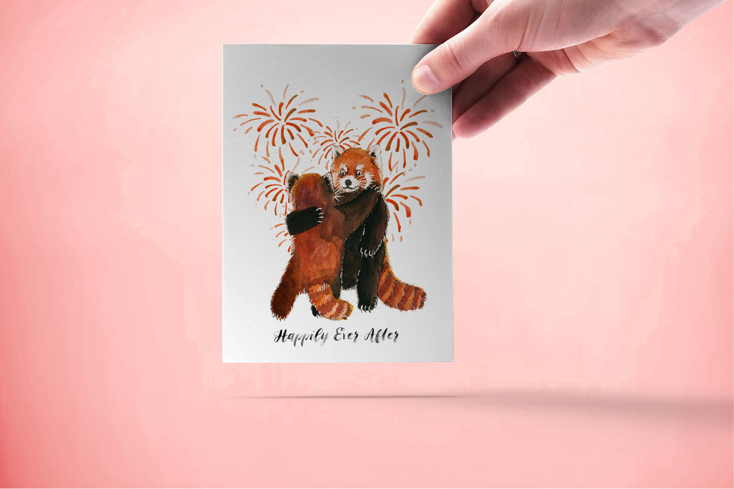 Red Panda Wedding - Funny Wedding Card