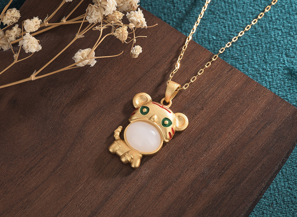 Little Golden Tiger Necklace