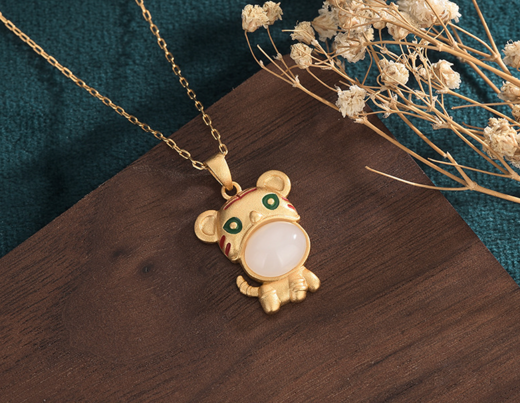 Little Golden Tiger Necklace