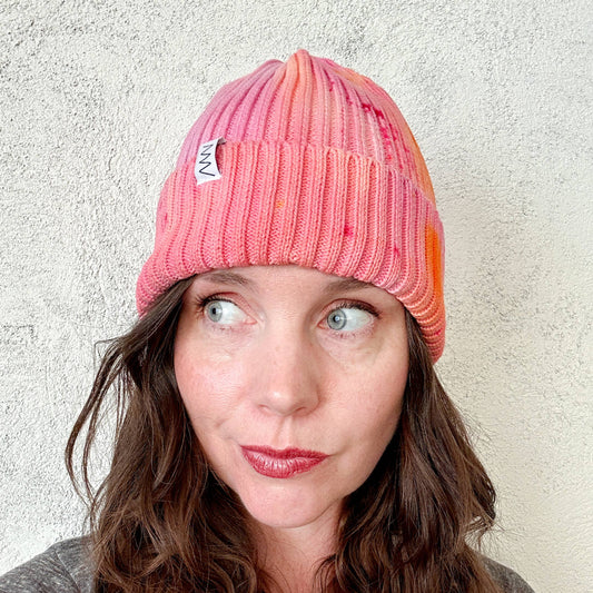 Shortcake Hand-dyed Beanie Hat