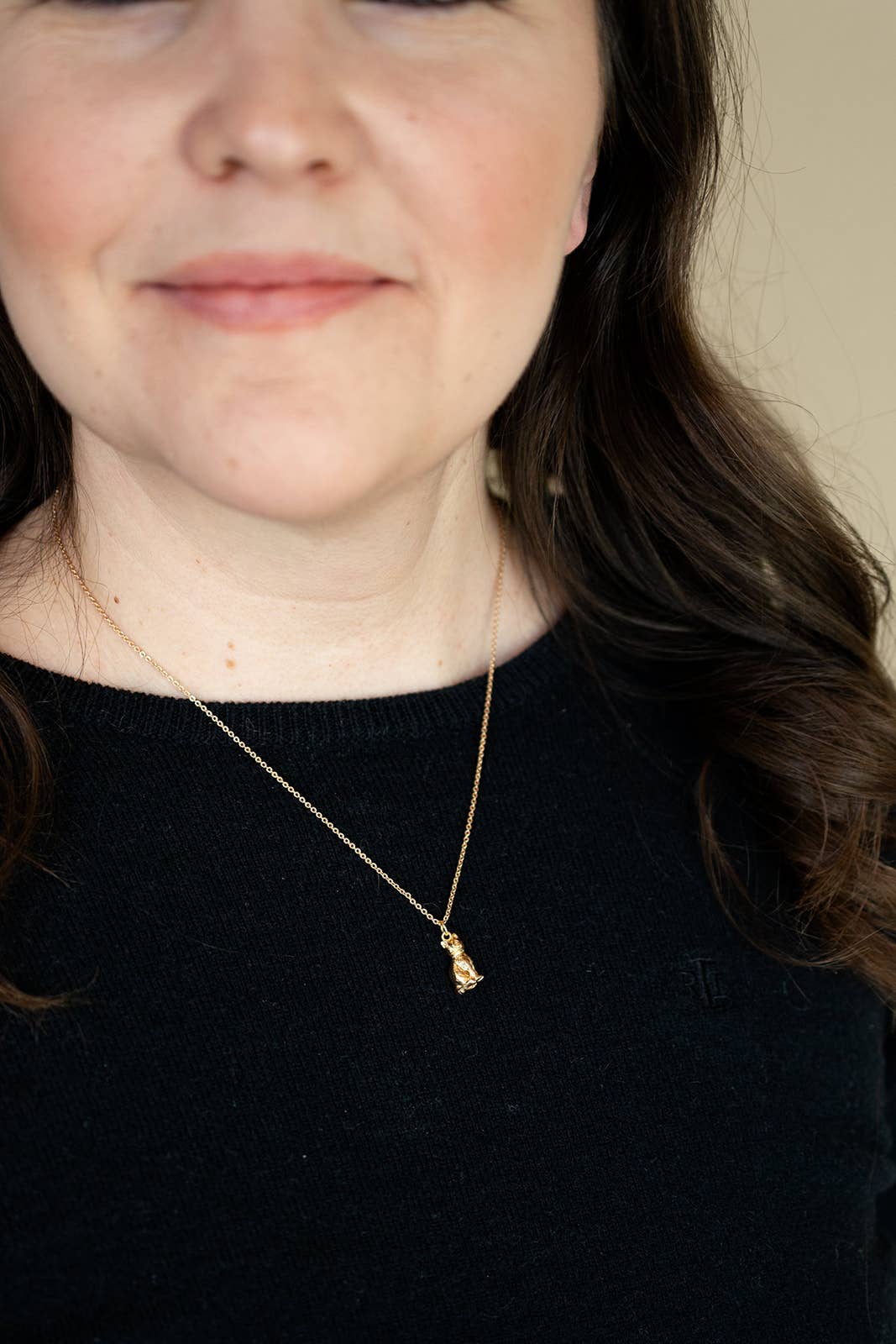 Kitten Cat Animal Charm Necklace Dainty Pet Kitty Gift