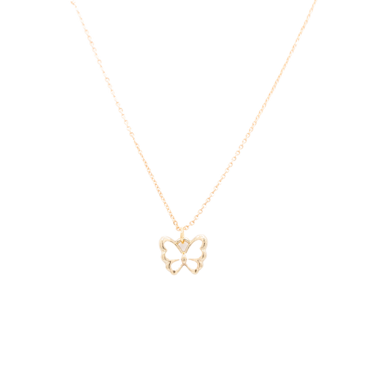 Butterfly Enamel Charm Necklace Children's Bug Insect