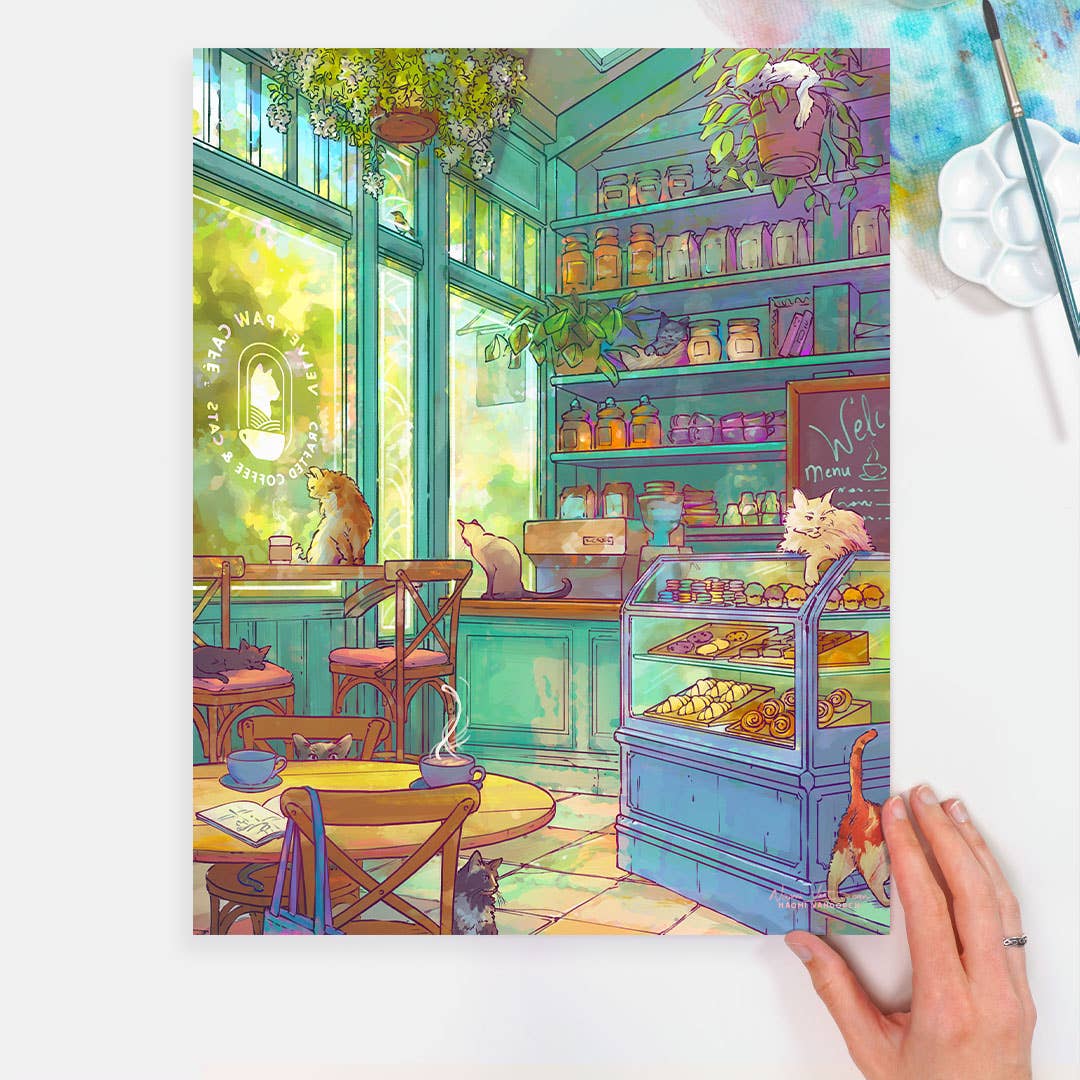 Cats: Cat Cafe - Art Print