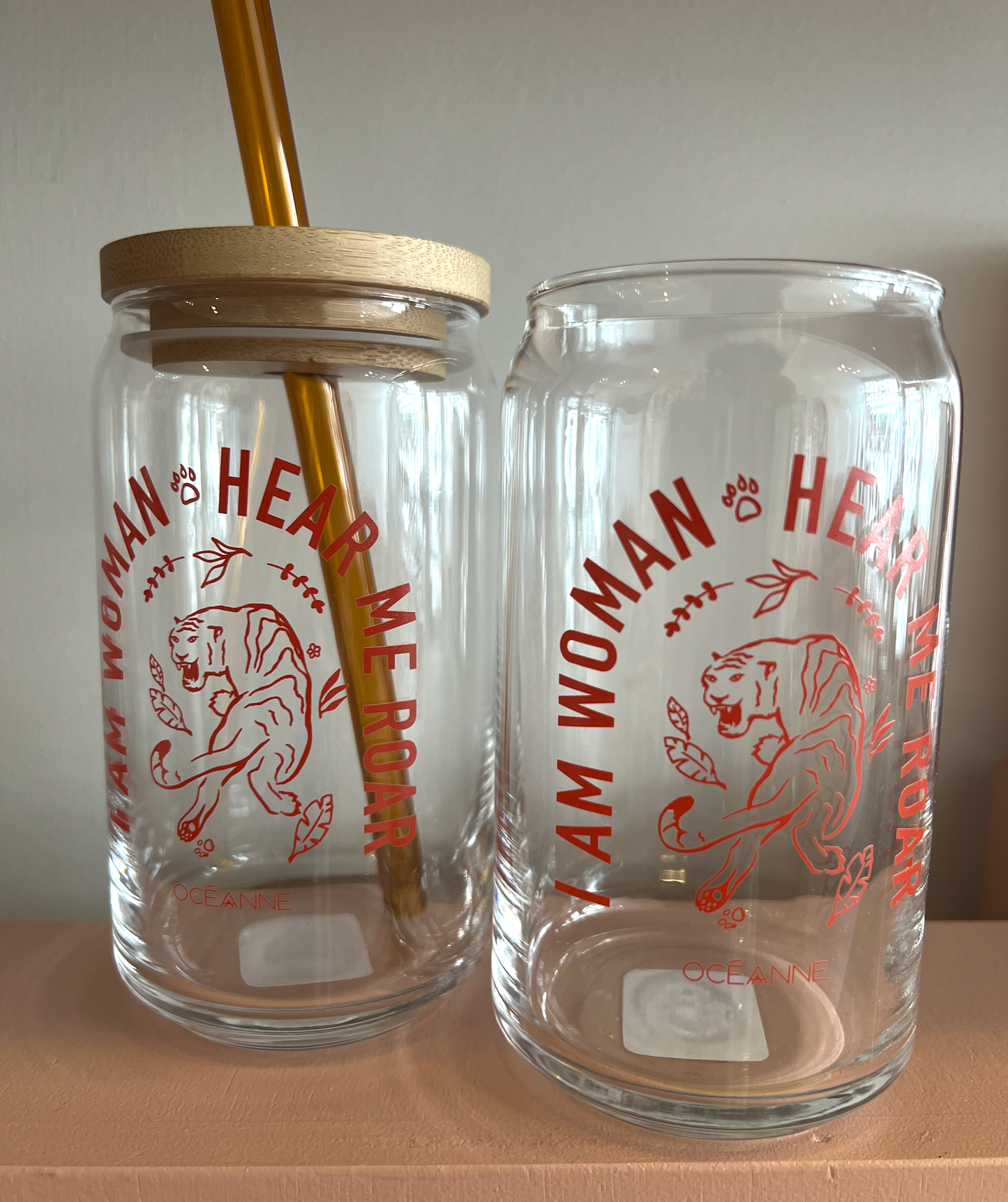 Hear Me Roar Glass Tumbler