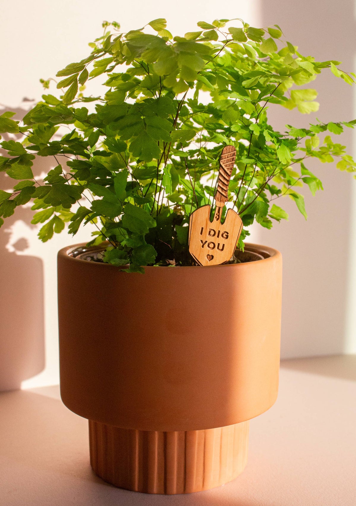 I Dig You Hand Trowel Wood Plant Pick