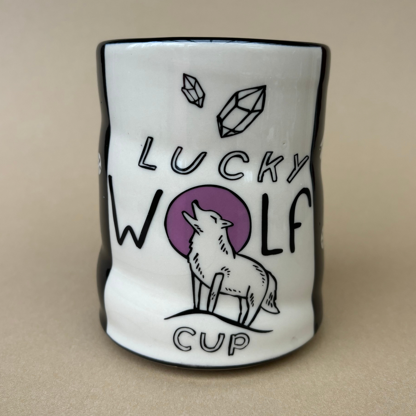 Lucky Wolf Cup - XLarge Ceramic Mug - Father's Day