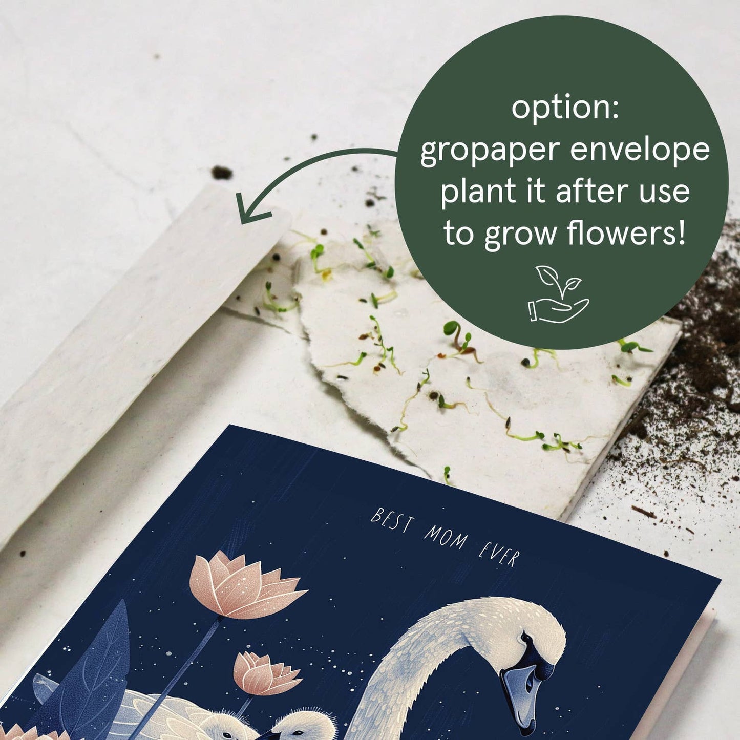 Best Mom Ever - Swan | Mother's Day Card