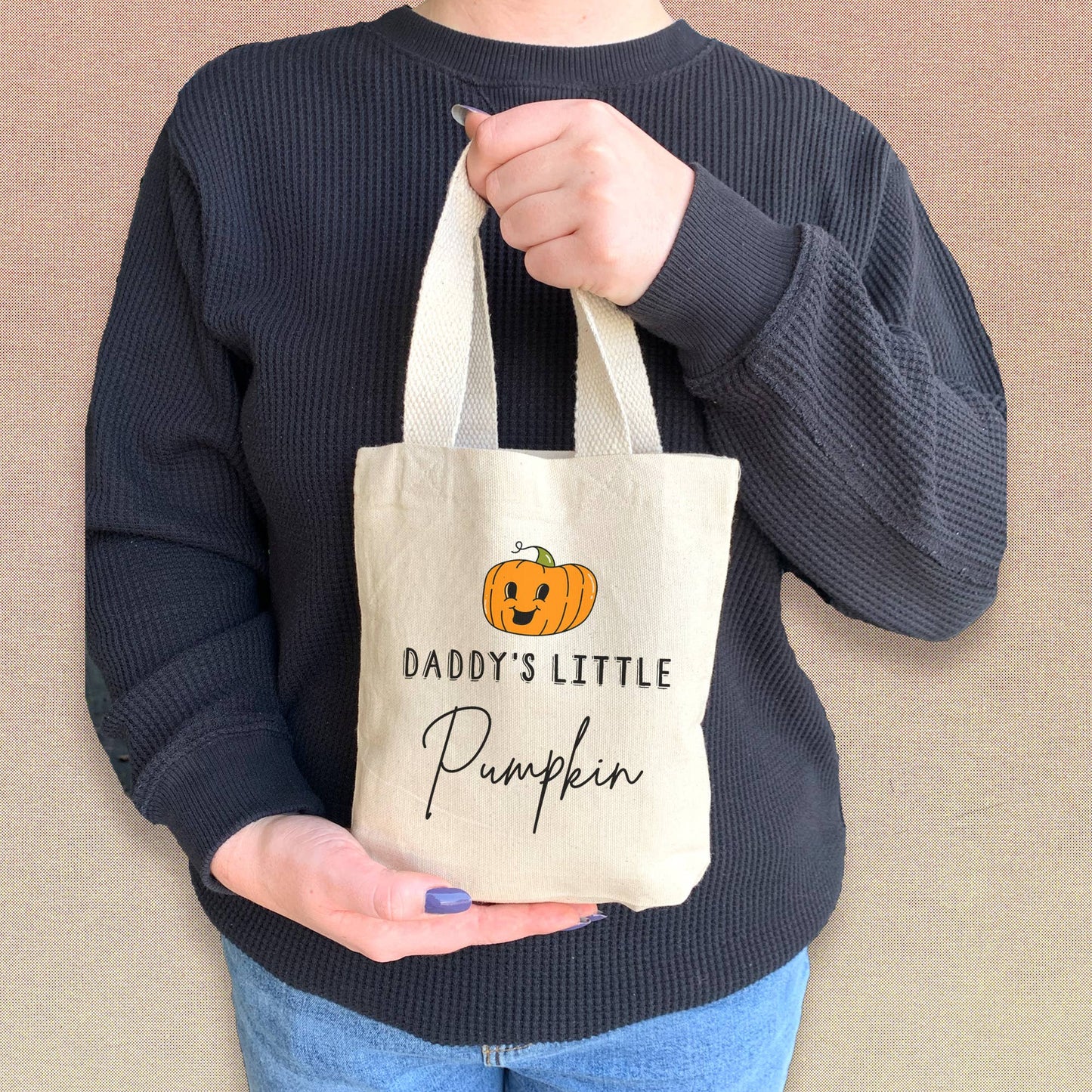 Kid's Mini Halloween Trick or Treat Canvas Tote Bags