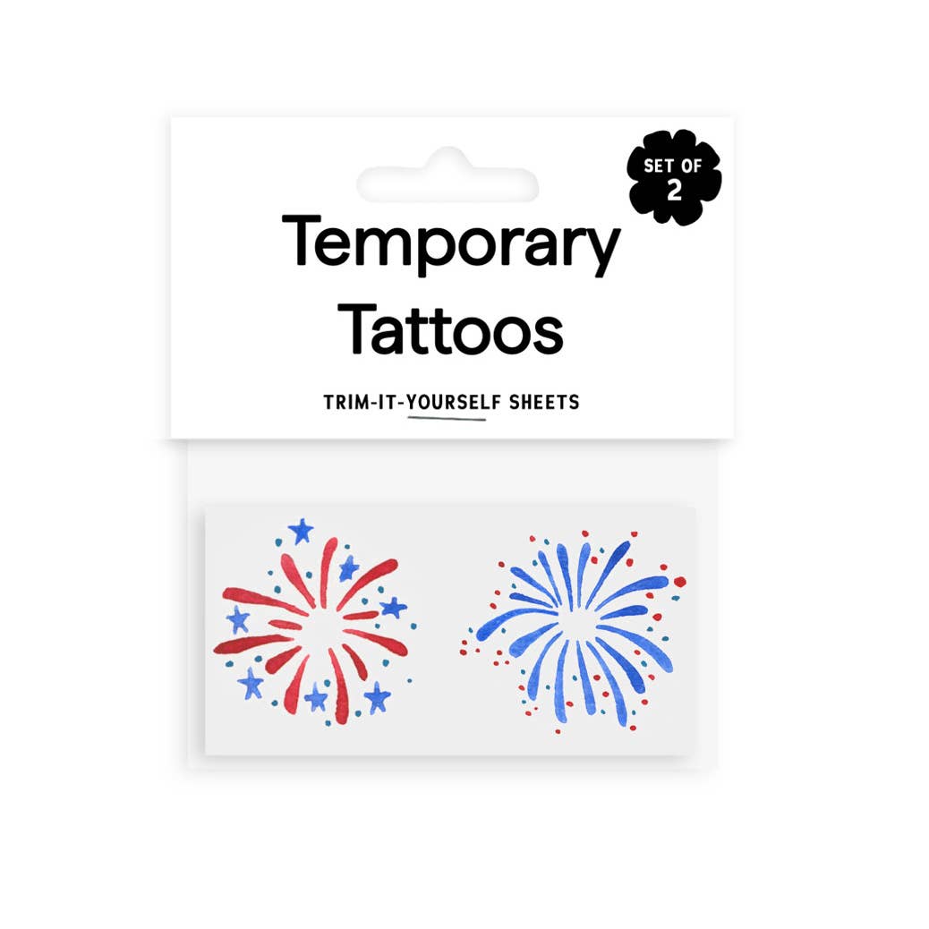 Fireworks Temporary Tattoos