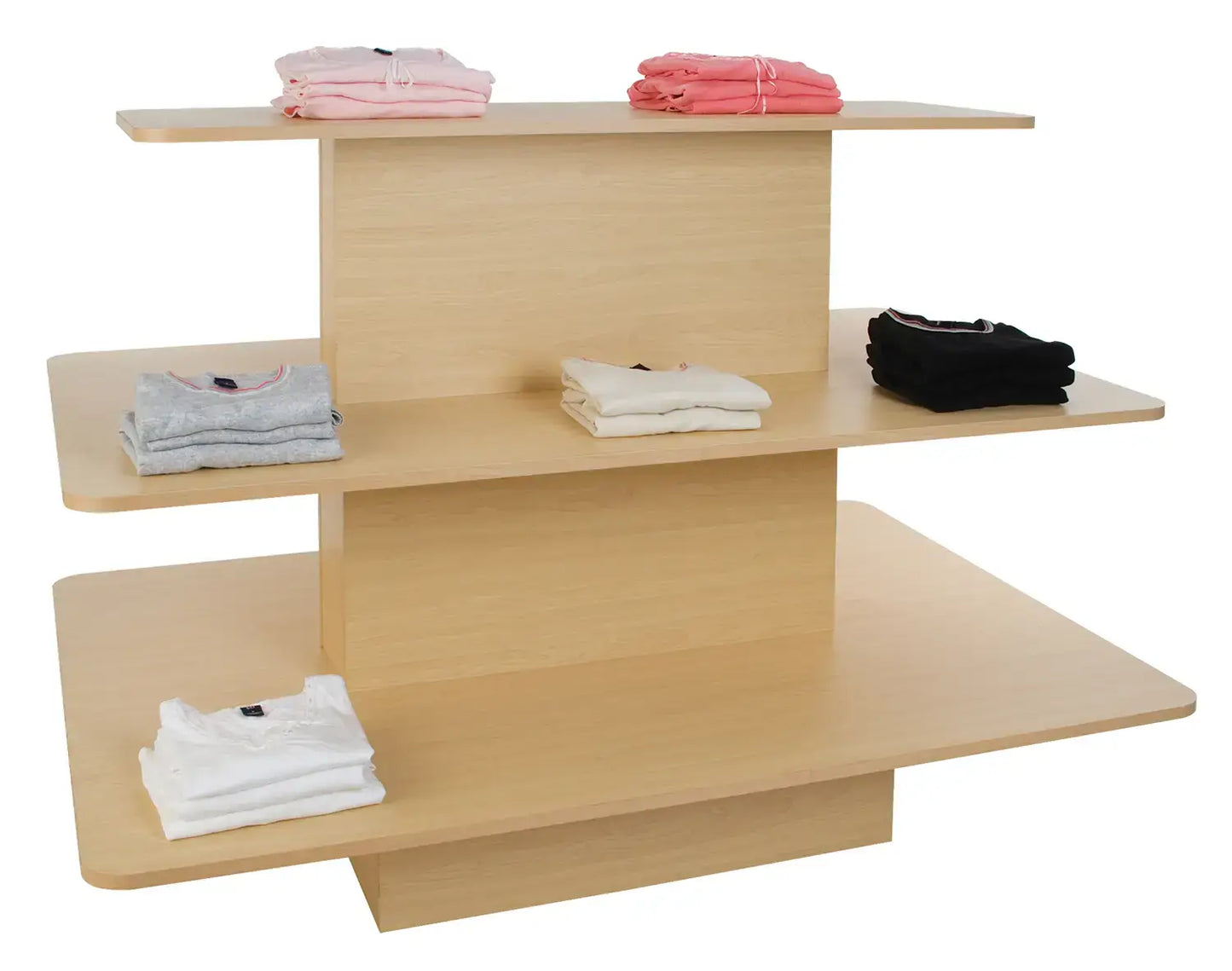 Retail Display Three-Tier Rectangular Table