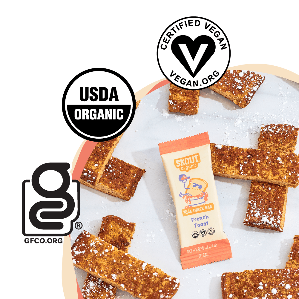Skout Organic French Toast Kids Snack Bar | Plant-Based