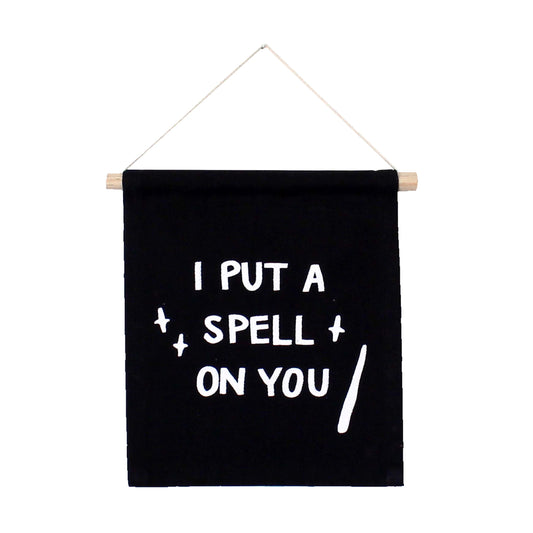I put a spell on you hang sign