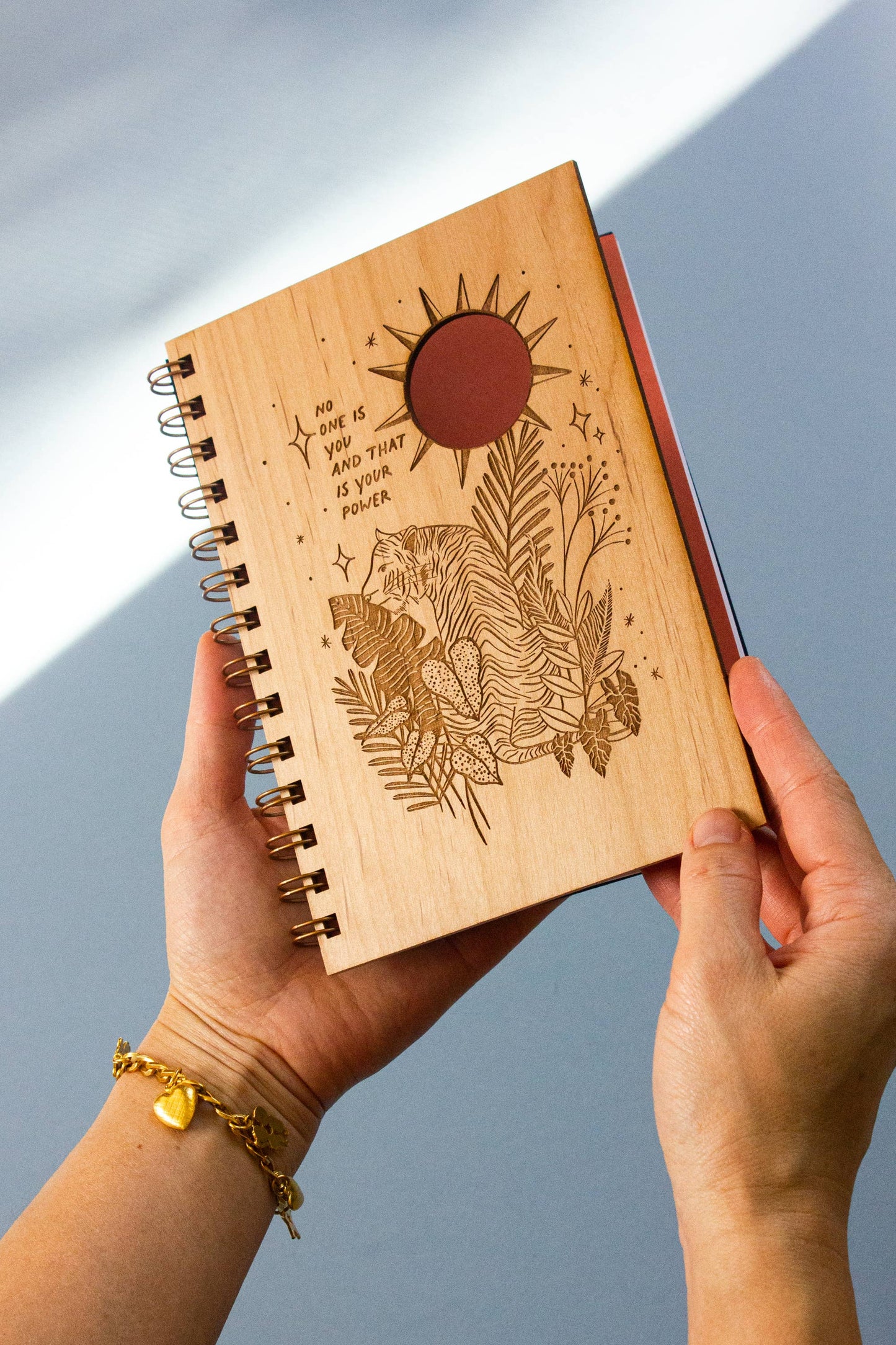 No One is You Wood Journal