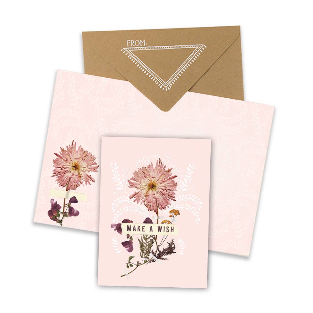 Mini Card - Pink Wish Birthday
