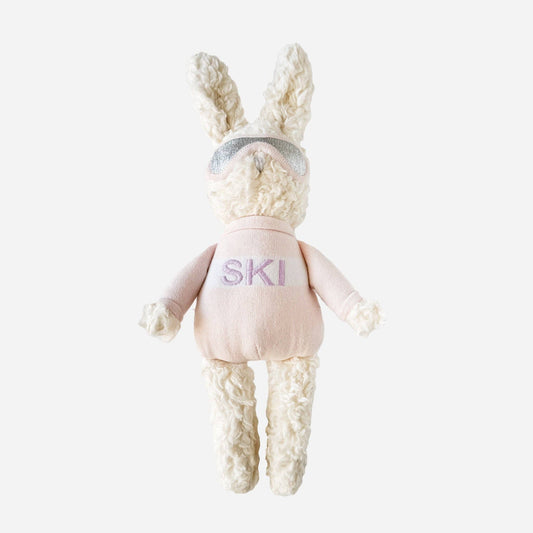 Plush Bunny Ski Toy Baby Kid Stuffed Animal Snow Resort Gift