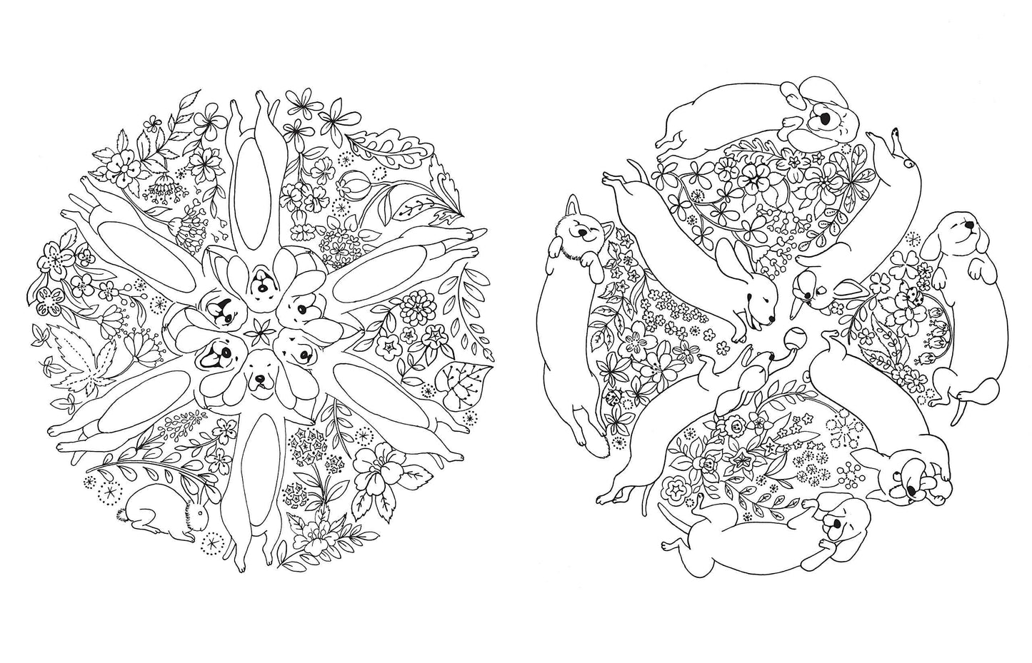 A Million Dogs Coloring Book