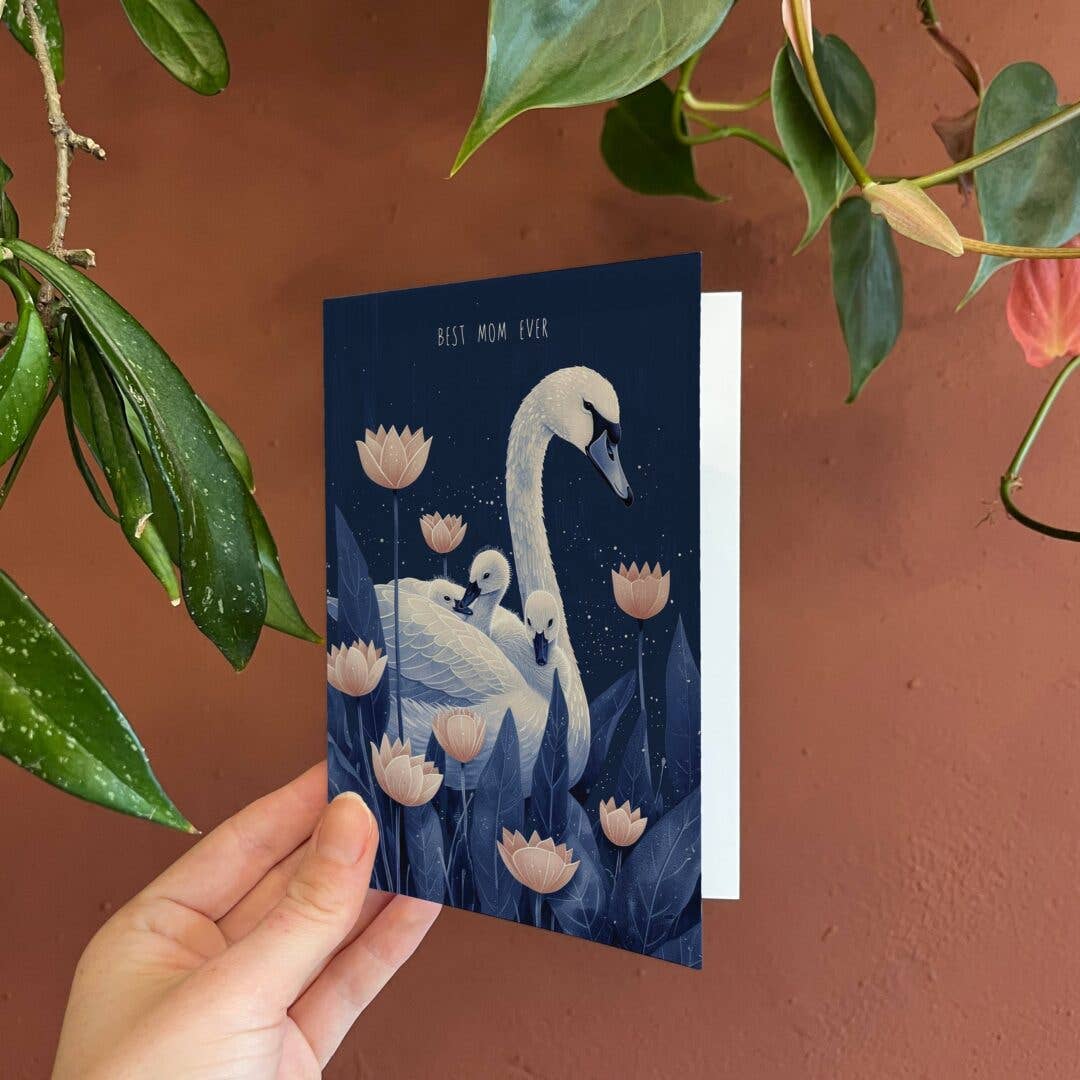 Best Mom Ever - Swan | Mother's Day Card