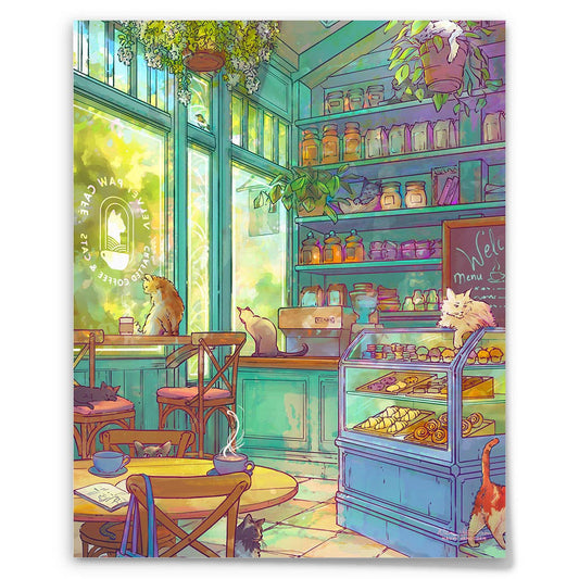 Cats: Cat Cafe - Art Print