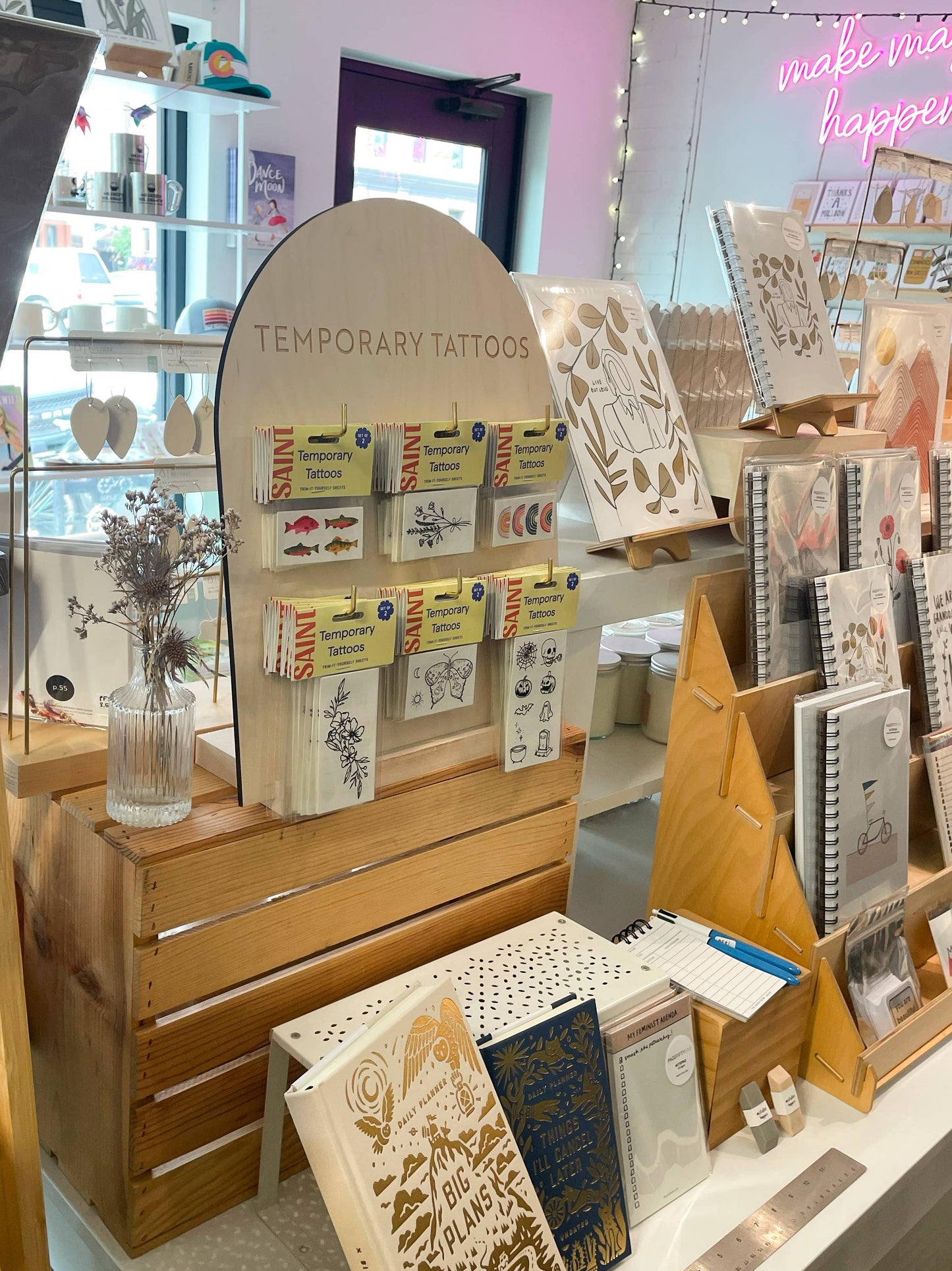 Temporary Tattoo Display Stand, 6 Hooks