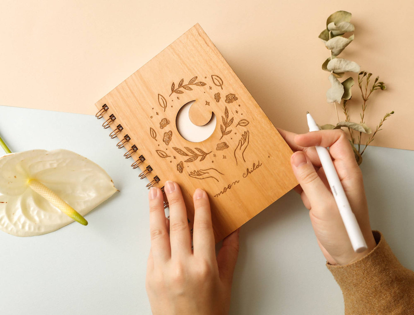Moon Child Wood Journal