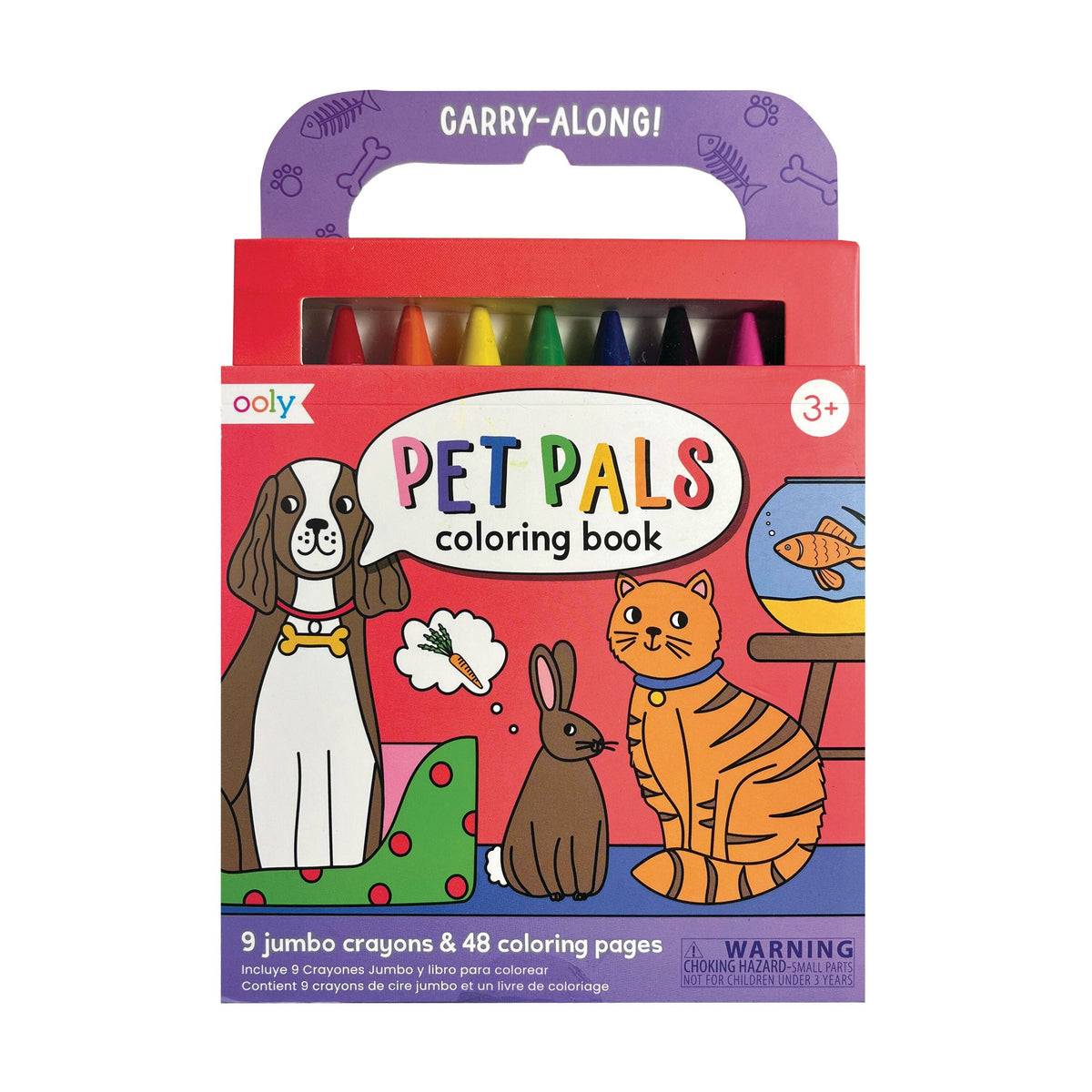 Carry-Along Coloring Book Set - Pet Pals