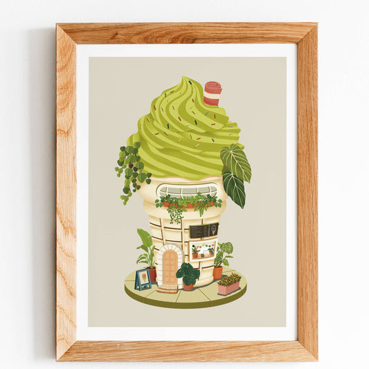 Ice Cream Shop Art Print