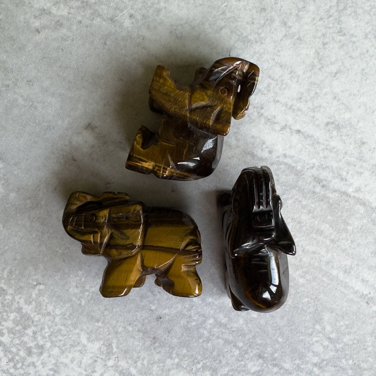 Hand-Carved Gemstone Animal | Elephant