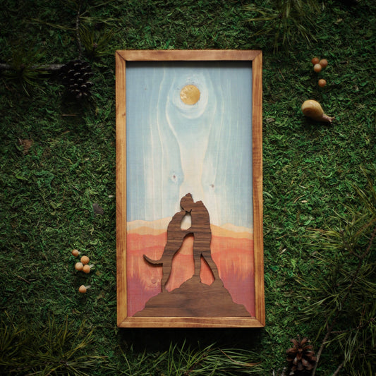 "A Dog's Love" Mixed Media Wall Art