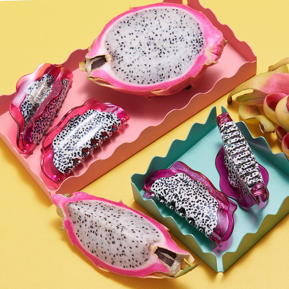 Dragon Fruit Claw - Acetate Fruit Hair Clip Accessory